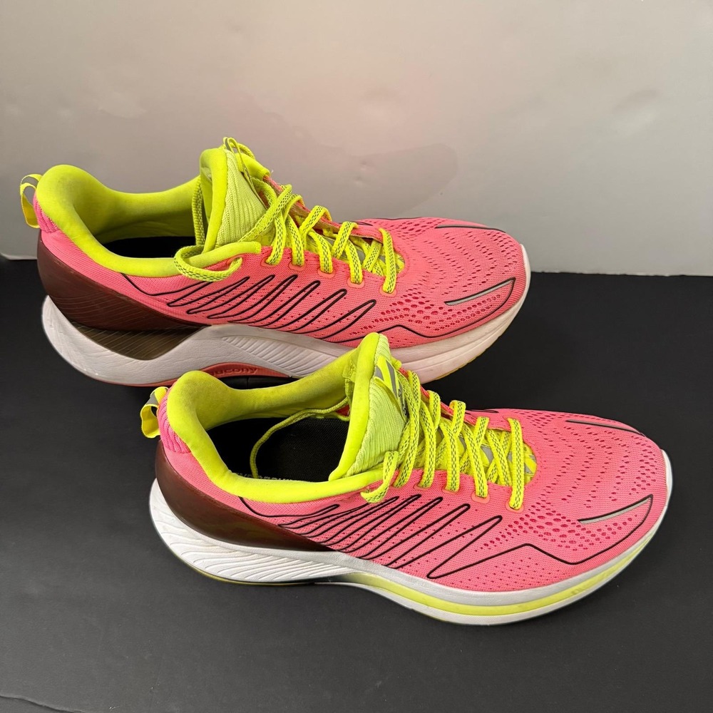 Saucony Endorphin Shift Womens Running Shoes Pink Citron Size 10 - Picture 8 of 15